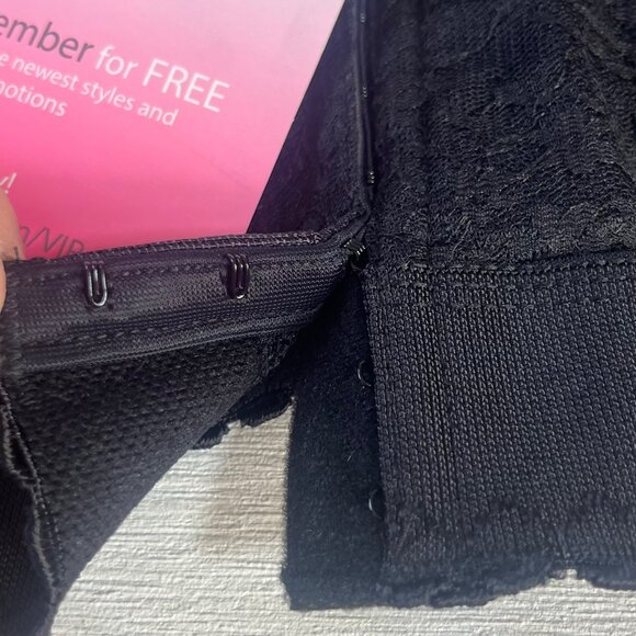 Exquisite Form Lace Shapewear Womens 36DD Black New Tank - Picture 5 of 9